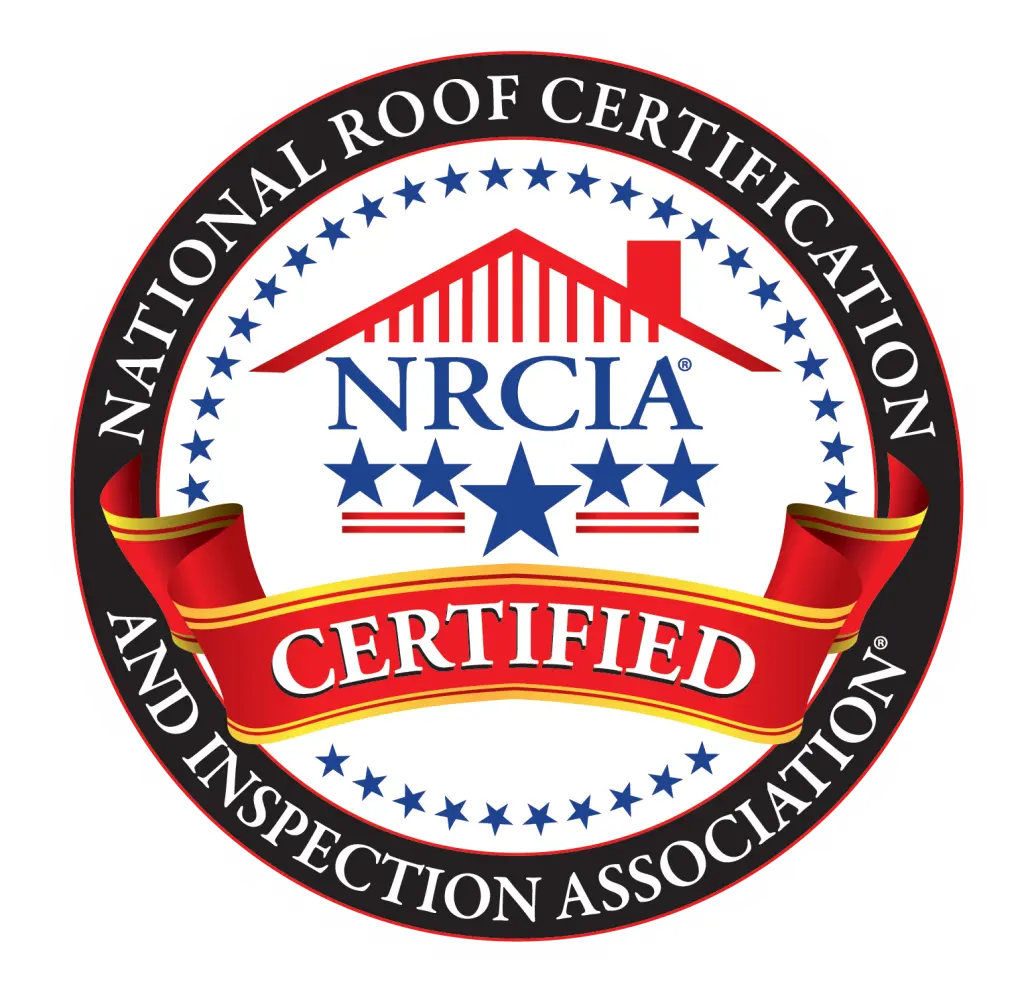 Roofing certification seal from National Roof Certification and Inspection Association